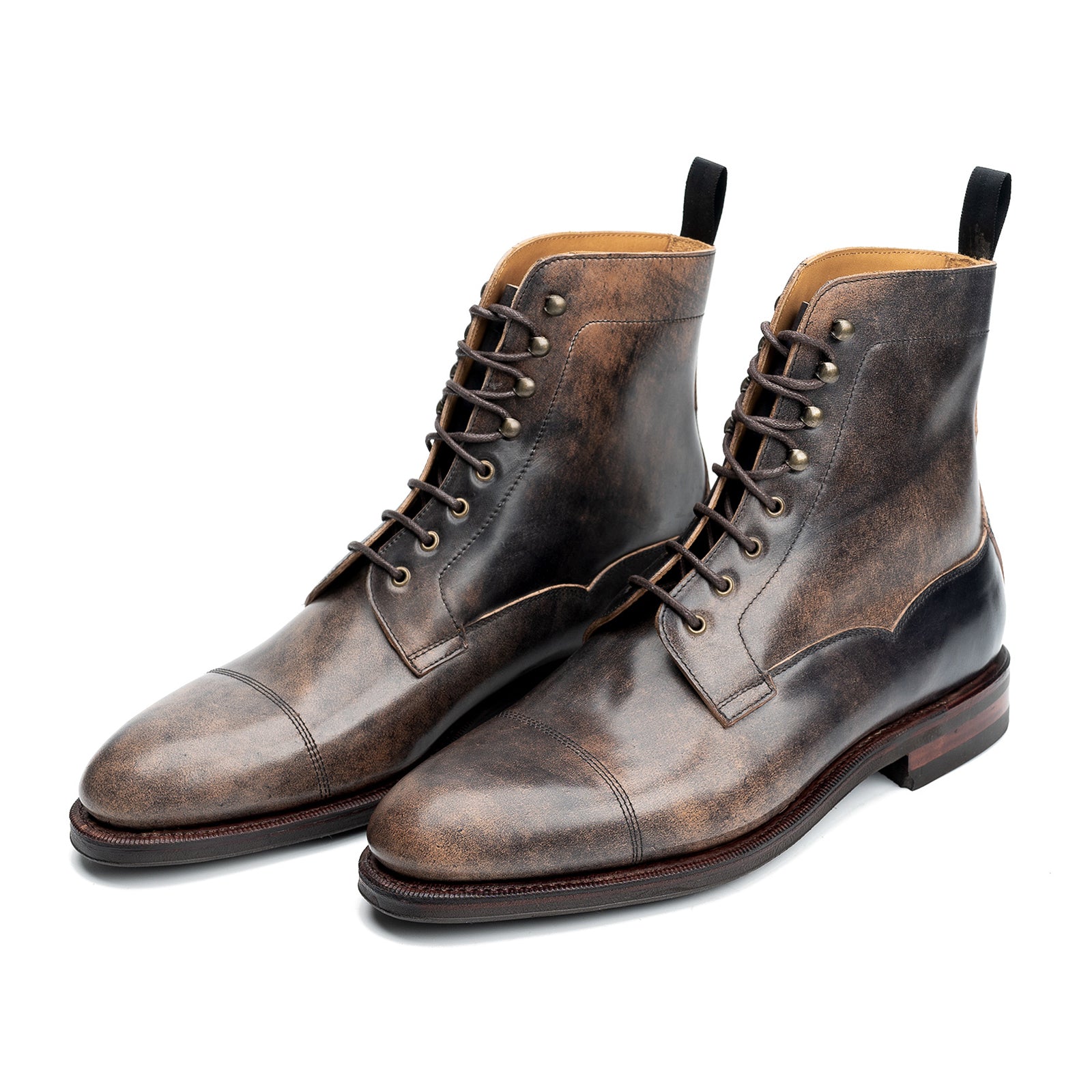 Black shell cordovan boots online