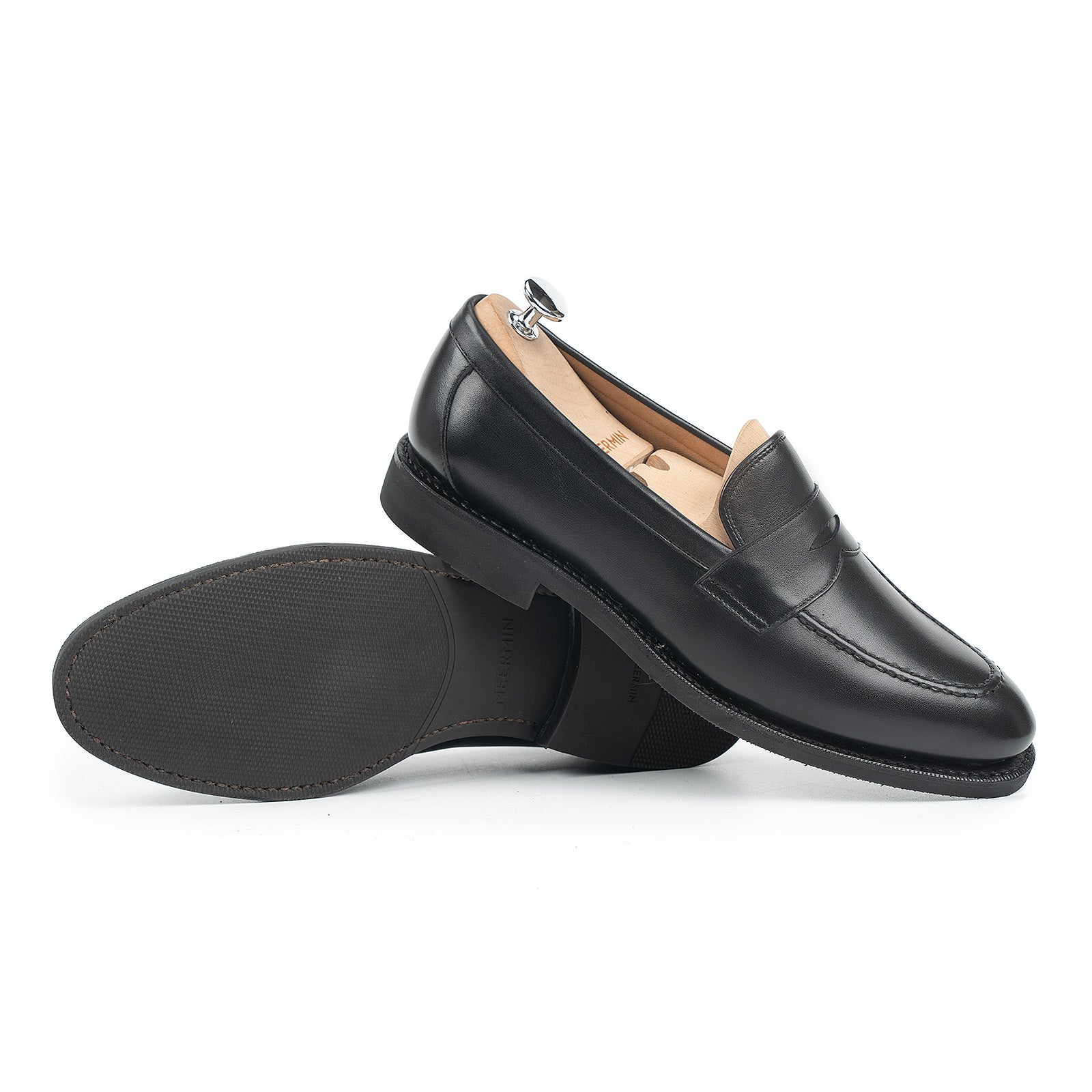 514045 - BLACK SILKCALF - E – Meermin Shoes - Europe