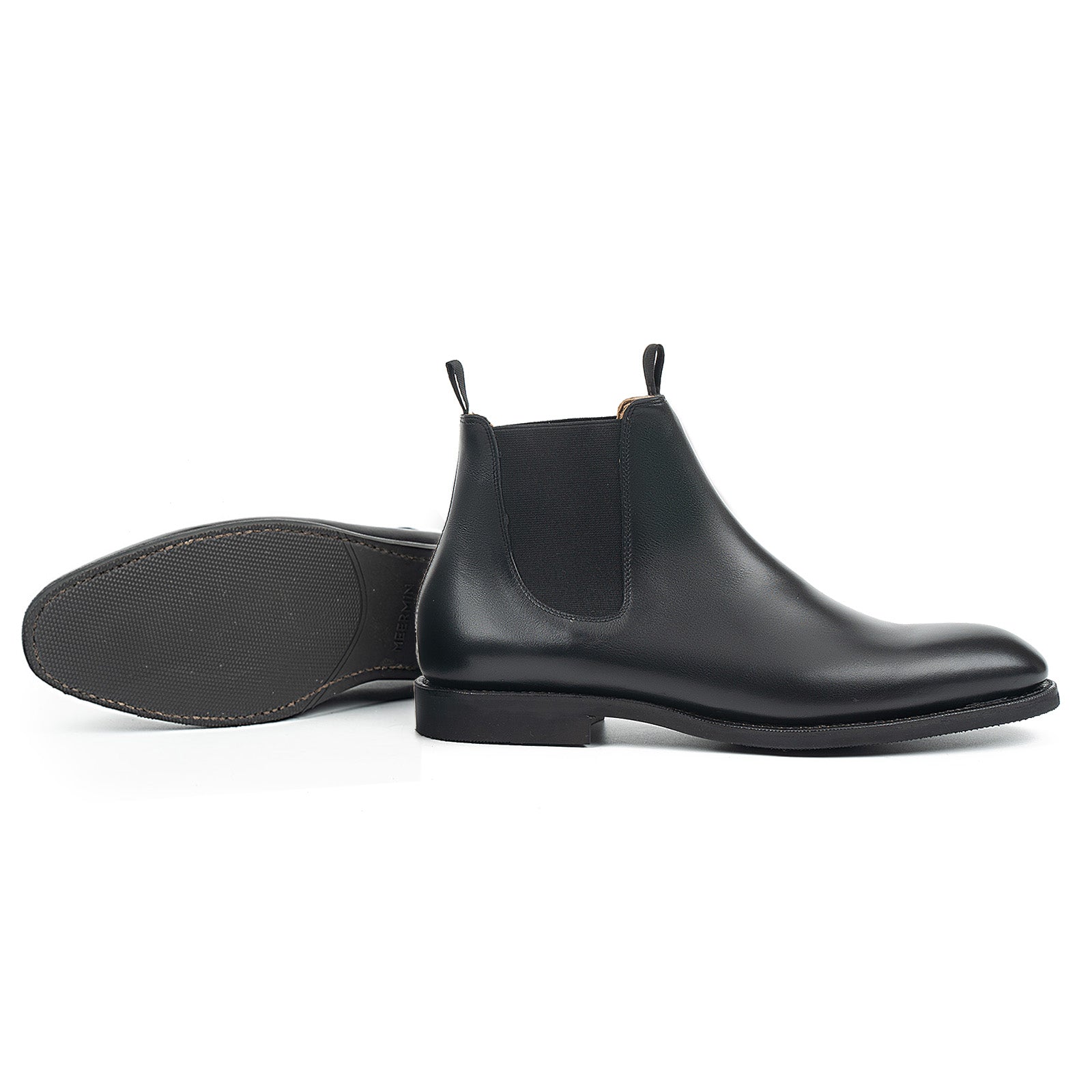 514085 - BLACK SILKCALF - E – Meermin Shoes - Europe