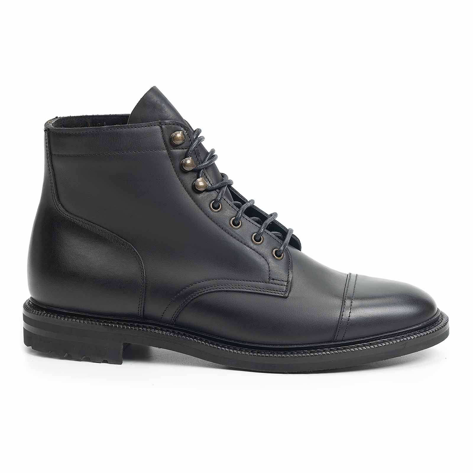 514386 - BLACK WAXY CALF - E – Meermin Shoes - Europe