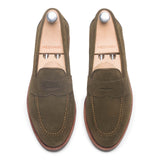514045 – HUNTING GREEN veloursleder  E