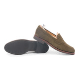 514045 – HUNTING GREEN veloursleder  E