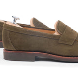514045 – HUNTING GREEN veloursleder  E