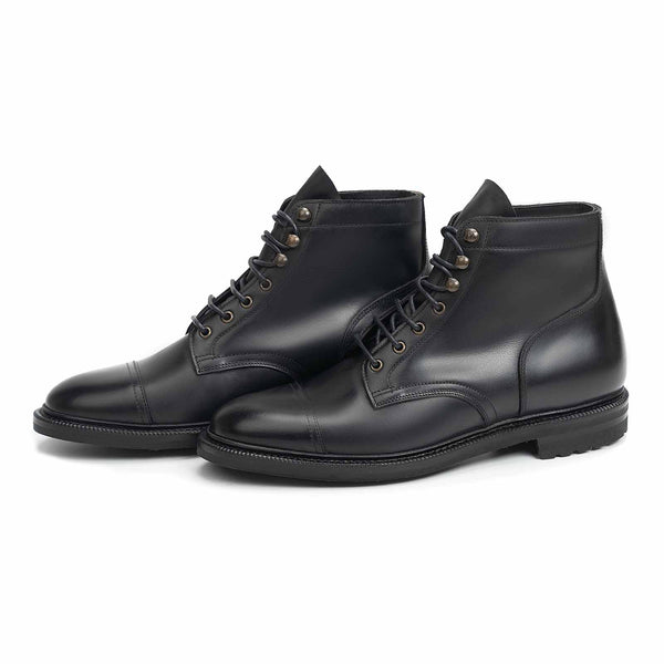514386 - BLACK WAXY CALF - E – Meermin Shoes - Europe